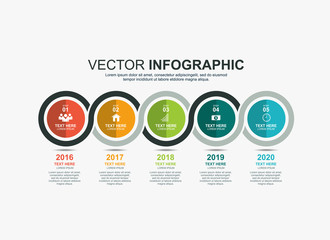 infographics timeline design template