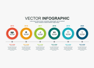 infographics timeline design template