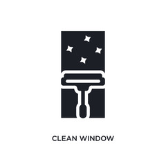 clean window isolated icon. simple element illustration from cleaning concept icons. clean window editable logo sign symbol design on white background. can be use for web and mobile