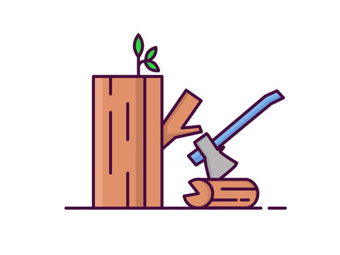 save our forest illustration