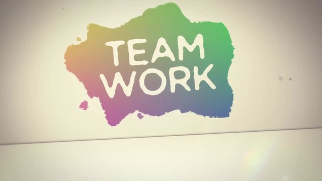 Spray the word: Teamwork - Graffiti on wall