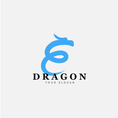 Vector East Asian dragon sign icon