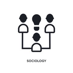 sociology isolated icon. simple element illustration from e-learning and education concept icons. sociology editable logo sign symbol design on white background. can be use for web and mobile