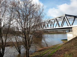 Am Flussufer der Elbe
