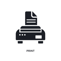 print isolated icon. simple element illustration from electrian connections concept icons. print editable logo sign symbol design on white background. can be use for web and mobile