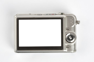 old camera isolated on white background