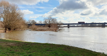 Am Flussufer der Elbe