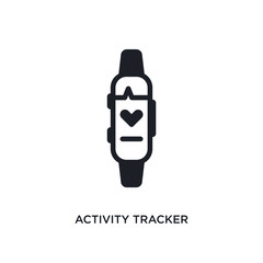 activity tracker isolated icon. simple element illustration from electronic devices concept icons. activity tracker editable logo sign symbol design on white background. can be use for web and