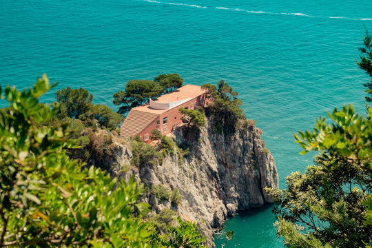 Die ber&uuml;hmte Villa Malaparte auf der Insel Capri, Italien