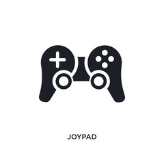 joypad isolated icon. simple element illustration from electronic stuff fill concept icons. joypad editable logo sign symbol design on white background. can be use for web and mobile
