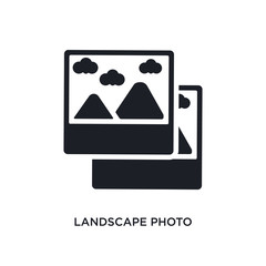 landscape photo isolated icon. simple element illustration from electronic stuff fill concept icons. landscape photo editable logo sign symbol design on white background. can be use for web and