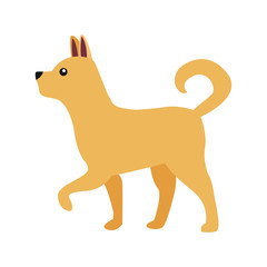 Dog emoji vector