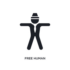free human isolated icon. simple element illustration from feelings concept icons. free human editable logo sign symbol design on white background. can be use for web and mobile