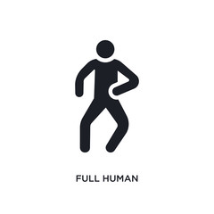 full human isolated icon. simple element illustration from feelings concept icons. full human editable logo sign symbol design on white background. can be use for web and mobile