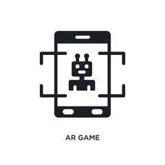 ar game isolated icon. simple element illustration from general-1 concept icons. ar game editable logo sign symbol design on white background. can be use for web and mobile