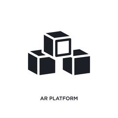 ar platform isolated icon. simple element illustration from general-1 concept icons. ar platform editable logo sign symbol design on white background. can be use for web and mobile