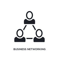 business networking isolated icon. simple element illustration from general-1 concept icons. business networking editable logo sign symbol design on white background. can be use for web and mobile