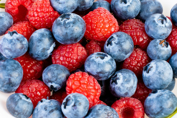 close up of fresh blueberries as background