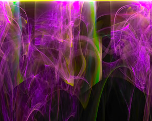 abstract digital fractal, fantasy design