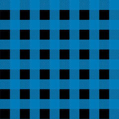 Cerulean Blue Lumberjack Buffalo Plaid Pattern eps 10