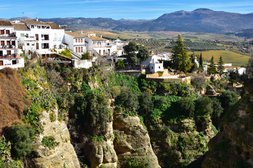 Ronda miasto w Andaluzji krajobraz