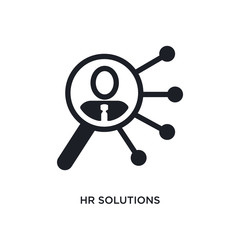 hr solutions isolated icon. simple element illustration from general-1 concept icons. hr solutions editable logo sign symbol design on white background. can be use for web and mobile