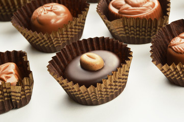 Mixed chocolate candies