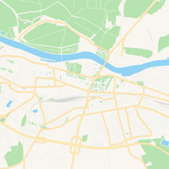Osijek , Croatia printable map