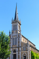 Fototapeta na wymiar The Carholic Church in Macon, France