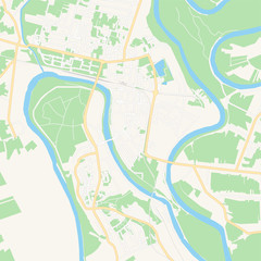 Fototapeta premium Sisak , Croatia printable map