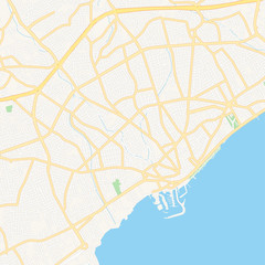 Limassol, Cyprus printable map