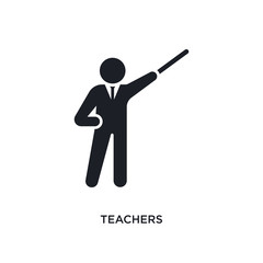 teachers isolated icon. simple element illustration from humans concept icons. teachers editable logo sign symbol design on white background. can be use for web and mobile