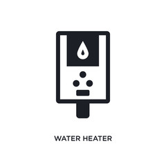water heater isolated icon. simple element illustration from hygiene concept icons. water heater editable logo sign symbol design on white background. can be use for web and mobile