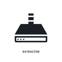 extractor isolated icon. simple element illustration from hygiene concept icons. extractor editable logo sign symbol design on white background. can be use for web and mobile