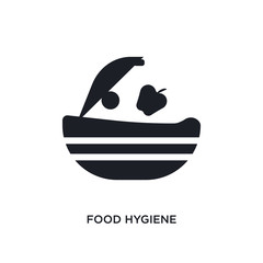 food hygiene isolated icon. simple element illustration from hygiene concept icons. food hygiene editable logo sign symbol design on white background. can be use for web and mobile