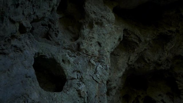 Big natural cave in volcanic rock on Roque Nublo