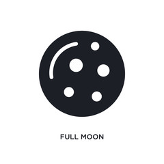 full moon isolated icon. simple element illustration from india and holi concept icons. full moon editable logo sign symbol design on white background. can be use for web and mobile