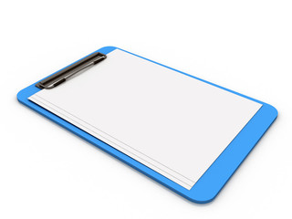 3d rendering blue pad holder