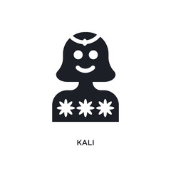 kali isolated icon. simple element illustration from india concept icons. kali editable logo sign symbol design on white background. can be use for web and mobile