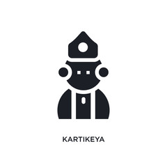 kartikeya isolated icon. simple element illustration from india concept icons. kartikeya editable logo sign symbol design on white background. can be use for web and mobile