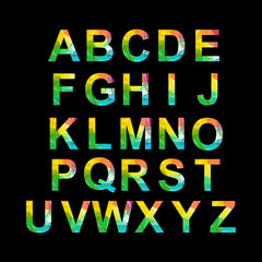 letter A to Z alphabet 