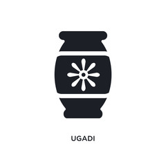 ugadi isolated icon. simple element illustration from india concept icons. ugadi editable logo sign symbol design on white background. can be use for web and mobile