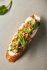 Italian eel bruschetta