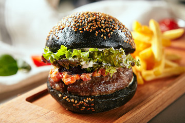 Modern fast food lunch