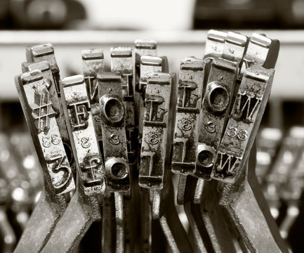 # follow with old typewriter macro monochrome i