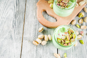 Vegan pistachio yogurt