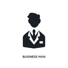 business man isolated icon. simple element illustration from luxury concept icons. business man editable logo sign symbol design on white background. can be use for web and mobile