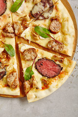 Bbq Meat Pizza with Beef, Pork, Lamb, Figs