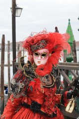 Fototapeta na wymiar les masques au Carnaval de Venise Italie