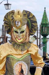 Plakat les masques au Carnaval de Venise Italie